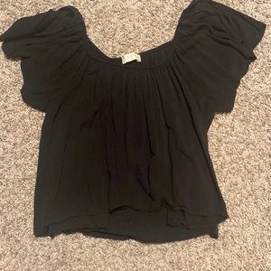 Black Off The Shoulder Shirt from Altar’d State